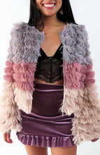 Load image into Gallery viewer, Fur Jacket - Furry Jacket - Ombre Jacket
