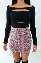 Load image into Gallery viewer, Snakeskin Mini Skirt - Snakeskin Skirt - Mini Skirt
