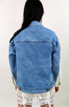 Load image into Gallery viewer, Denim Jacket - Ombre Jacket - Blue Denim Jacket
